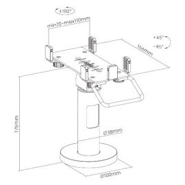 Brateck Βάση POS PTS-05 2.8"~4.3"