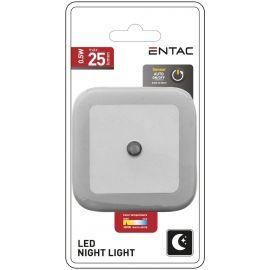 Entac Φωτάκι Νυκτός 0.5W Τετράγωνο Θερμό  Άσπρο