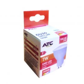 ATC SMD Λαμπτήρας LED Spot GU10 230V 7W/600LM 110° 4000K