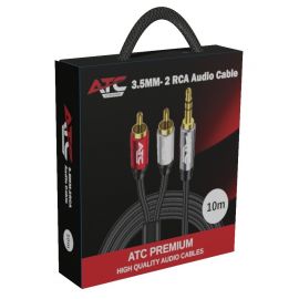 ATC HQ 3.5mm M/ 2 x RCA 10m Cable