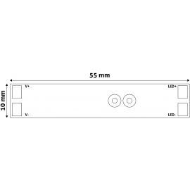 Avide LED Ταινία 12V 96W Προφίλ Αλουμινίου Μίνι Ελεγκτής με Αισθητήρα Υπερύθρων