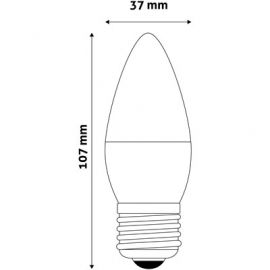 Avide Value LED Κερί E27 7W Ψυχρό 6400K