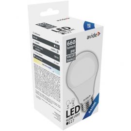 Avide Value LED Globe E27 8W CW 6400K