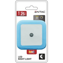 Entac Φωτάκι Νυκτός 0.5W Τετράγωνο Ψυχρό Μπλέ