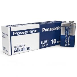 Panasonic Powerline 9V 6LR61AD Αλκαλική Μπαταρία (10τμχ)