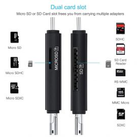 4in1 card reader Micro+2.0 A+Type C+Lightning