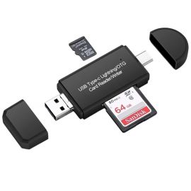 4in1 card reader Micro+2.0 A+Type C+Lightning