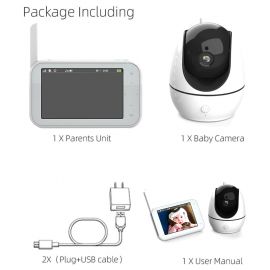 EDUP EP-1080P28 WiFi Camera Baby Monitor4.5" IPS