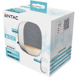 Entac Κουδούνι AC Plug-in, με φως νυκτός και Κινητικό Διακόπτη
