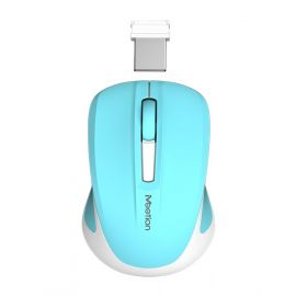 Meetion Silent Mini 2.4G Οπτικό Ασύρματο Ποντίκι (Κυανό)