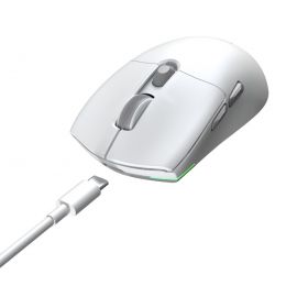 Meetion MT-GW33 Ενσύρματο 2.4G Bluetooth Gaming Ποντίκι Λευκό