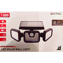 Entac Ηλιακό Φως Τοίχου 15W SMD 3 Κεφαλές με Ανιχνευτή Κίνησης