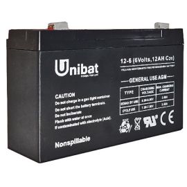 UNIBAT GEN. USE AGM 6V 12Ah