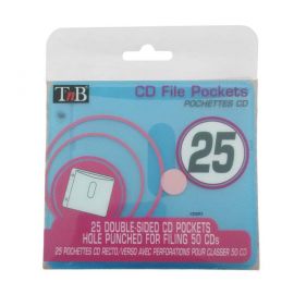 TnB CD File Pockets 25 Double-Sided