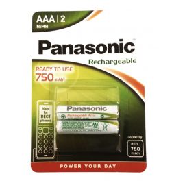 Panasonic Επαναφορτιζόμενη ΗR03 750mAh AAA (2τμχ)