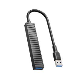 XO HUB014A Plastic portable 4 in 1 docking station (Micro to USB3.0+USB2.0 * 2+TF)