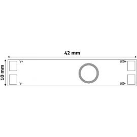 Avide LED Ταινία 12V 96W Προφίλ Αλουμινίου Μίνι Ελεγκτής με Κουμπί Αφής