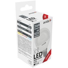 Avide LED Σφαιρική 3W E14 Θερμό 3000K Value