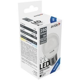 Avide LED Σφαιρική 3W E27 Ψυχρό 6400K Value