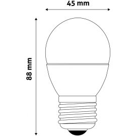 Avide LED Σφαιρική 7W E27 Λευκό 4000K Value