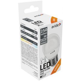 Avide LED Σφαιρική 3W E27 Λευκό 4000K Value