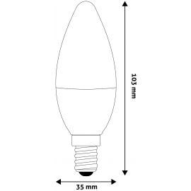 Avide LED Κερί 2.5W E14 Θερμό 3000K Υψηλής Φωτεινότητας