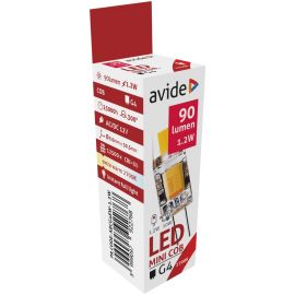 Avide LED 1.2W G4 COB Θερμό 2700K