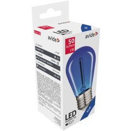 Avide LED Διακοσμητική Λάμπα Filament 0.6W E27 Μπλέ