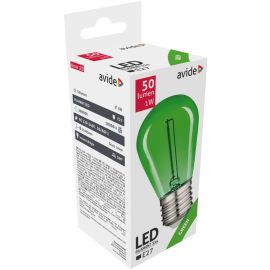Avide LED Διακοσμητική Λάμπα Filament 0.6W E27 Πράσινο