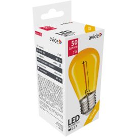 Avide Διακοσμητική Λάμπα LED Filament 0.6W E27 Κίτρινο