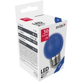 Avide LED Διακοσμητική Λάμπα G45 1W E27 Μπλέ