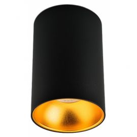 Avide Φωτιστικό Οροφής GU10 Spot Light Στρογγυλό Μαύρο-Χρυσό