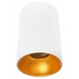 Avide Φωτιστικό Οροφής GU10 Spot Light Στρογγυλό Λευκό-Χρυσό