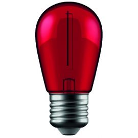 Avide LED Διακοσμητική Λάμπα Filament 1W E27 Κόκκινο