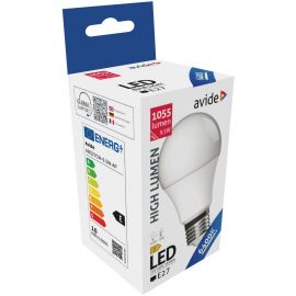 Avide LED Κοινή A60  9.5W E27 Ψυχρό 6400K Υψηλής Φωτεινότητας