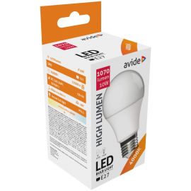Avide LED Κοινή A60 10W E27 Λευκό 4000K Υψηλής Φωτεινότητας