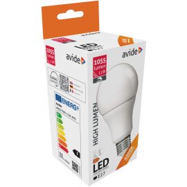 Avide LED Κοινή A60 11W E27 240° Λευκό 4000K Ντιμαριζόμενο