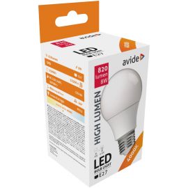 Avide LED Κοινή A60 8W E27 Λευκό 4000K