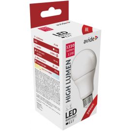 Avide LED Κοινή A60 12W E27 Θερμό 3000K Υψηλής Φωτεινότητας