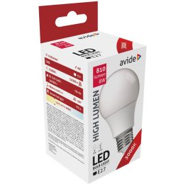 Avide LED Κοινή A60  8W E27 Θερμό 3000K