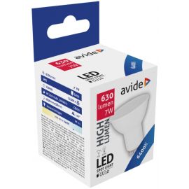 Avide LED Spot Alu+plastic 7W GU10 100° 6400K High Lumen