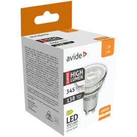 Avide LED Σπότ Αλουμίνιο + Πλαστικό 2.5W GU10 Λευκό 4000K Super Υψηλής Φωτεινότητας