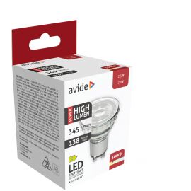 Avide LED Σπότ Αλουμίνιο + Πλαστικό 2.5W GU10 Θερμό 3000K Super Υψηλής Φωτεινότητας