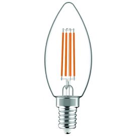 Avide LED Filament Κερί 4.9W E14 Θερμό 2700K Super Υψηλής Φωτεινότητας