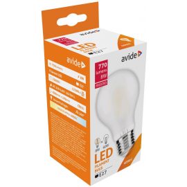 Avide LED Filament Γαλακτερό Κοινή 8W E27 360° Λευκό 4000K