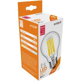 Avide LED Filament Κοινή 15W E27 A65 360° Λευκό 4000K Υψηλής Φωτεινότητας
