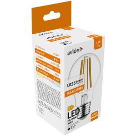 Avide LED Filament Κοινή  8.5W E27 Λευκό 4000K Υψηλής Φωτεινότητας