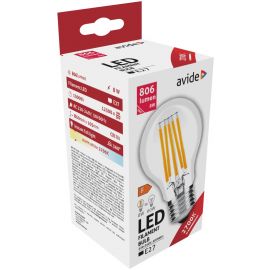 Avide LED Filament Κοινή  8W E27 360° Θερμό 2700K 