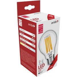 Avide LED Filament Κοινή 12W E27 A65 360° Θερμό 2700K Υψηλής Φωτεινότητας