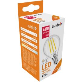 Avide LED Filament Σφαιρική 4W E14 360° Λευκό 4000K